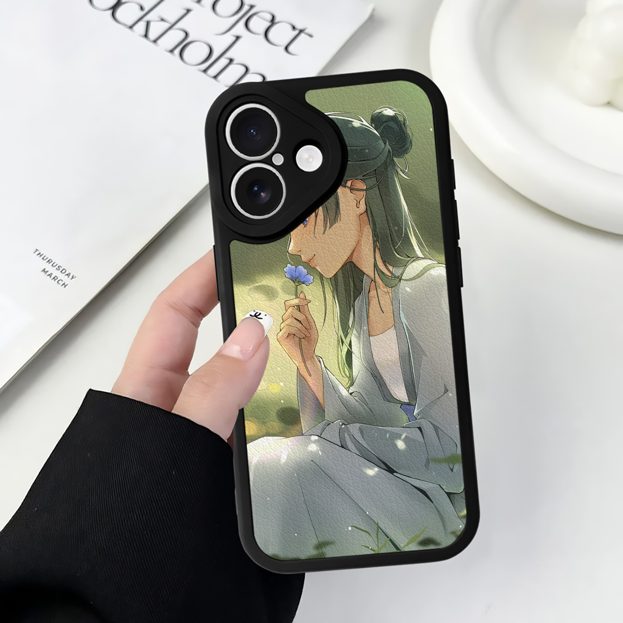 （画像用） 薬屋のひとりごと The Apothecary Diaries 【iPhone 16シリーズ対応】シリコンスマホケース（レザー調） 材質：シリコン